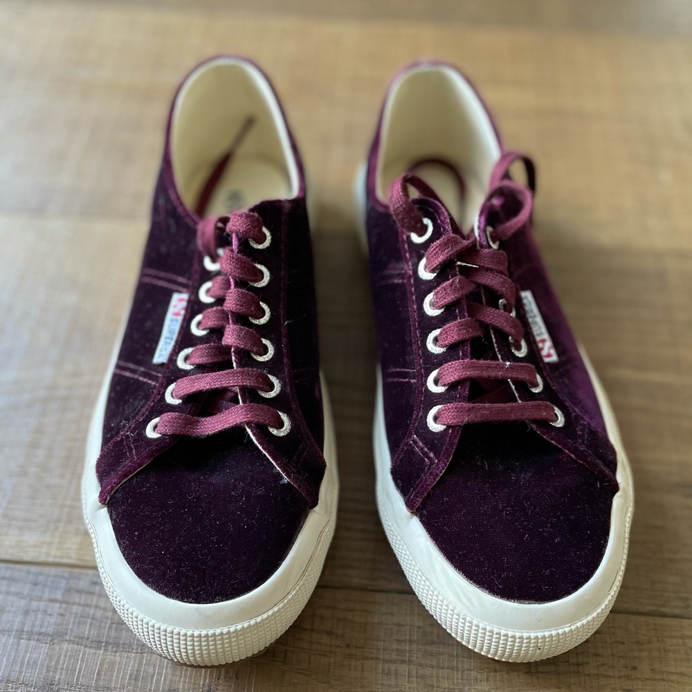 Superga velvet sneakers